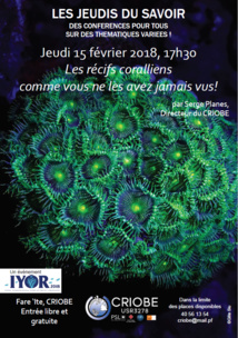 Des conférences gratuites chaque mois au Criobe Des conférences gratuites chaque mois au Criobe