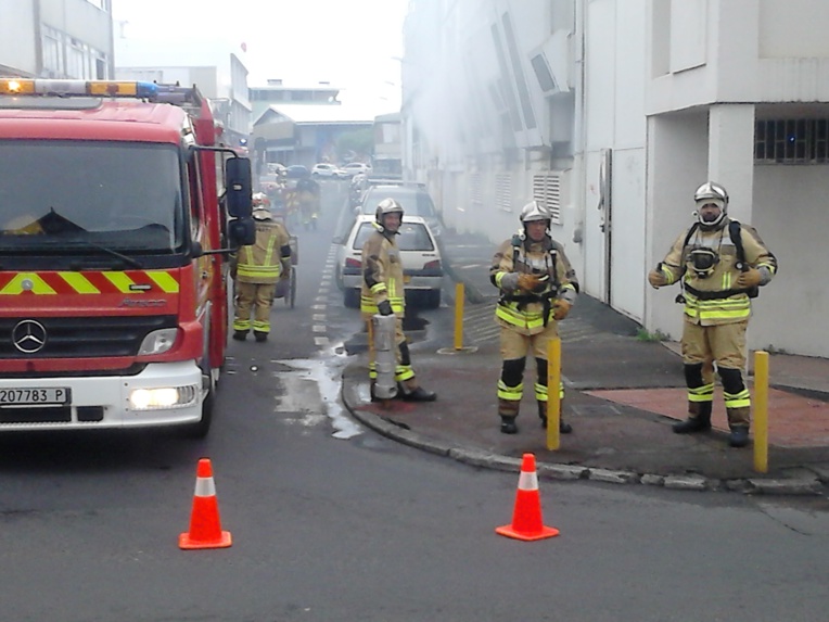 Exercice incendie à Papeete Exercice incendie à Papeete