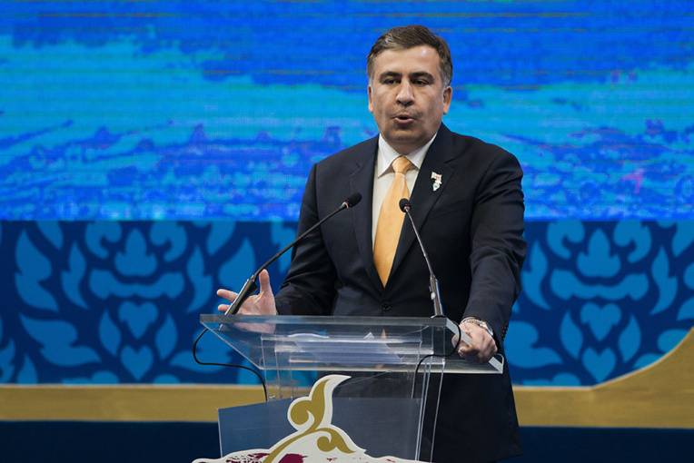 Saakachvili compte sur la mobilisation de ses partisans pour rentrer en Ukraine