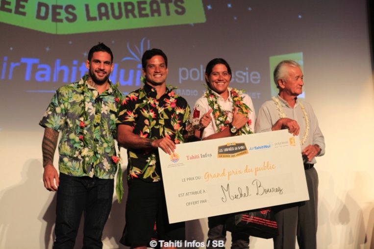 Le podium 2017 avec M. Albert Moux