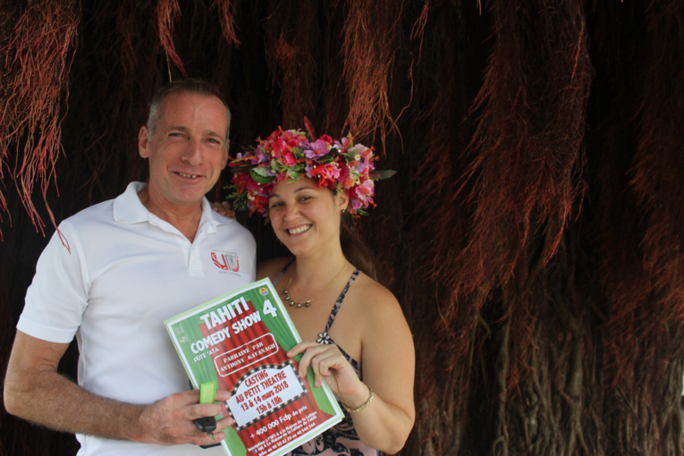 Sylvain Pauwels, le directeur de l’Union polynésienne pour la jeunesse et Hinatea Ahnne, la directrice de la Maison de la Culture Sylvain Pauwels, le directeur de l’Union polynésienne pour la jeunesse et Hinatea Ahnne, la directrice de la Maison de la Culture