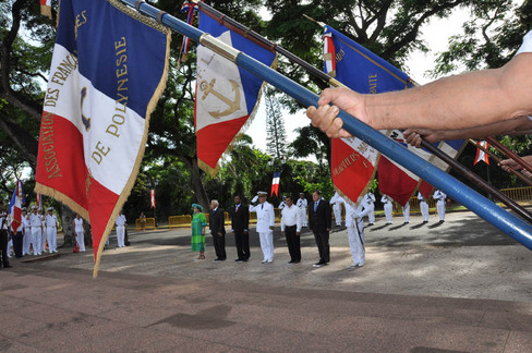Cérémonie organisée à l'occasion de la Journée nationale du souvenir des victimes et héros de la déportation. 25 avril 2010