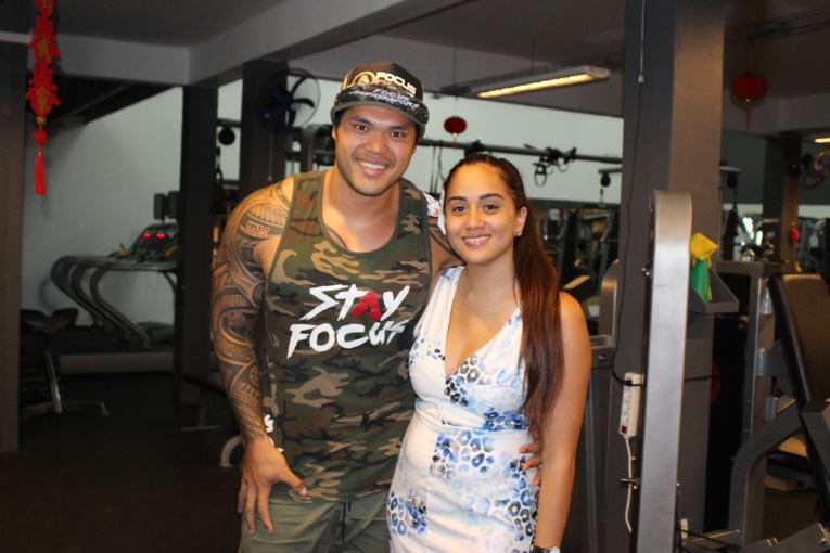 Christian Wang Sang et Jade Lightart. Christian Wang Sang et Jade Lightart.