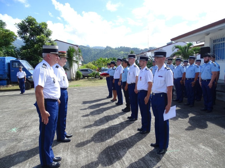 Des militaires de la brigade de Papara, récompensés pour leur engagement Des militaires de la brigade de Papara, récompensés pour leur engagement
