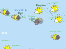 Appel à la vigilance en raison d’orages aux îles du Vent et Tuamotu Appel à la vigilance en raison d’orages aux îles du Vent et Tuamotu