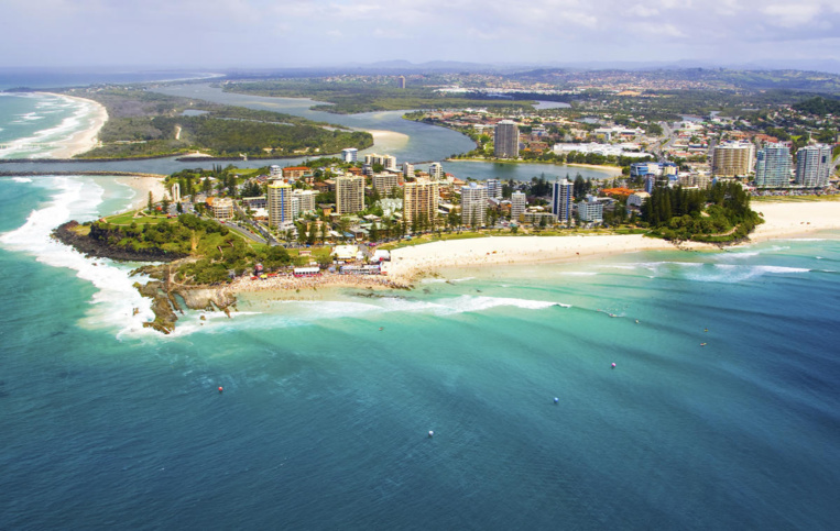 Le spot de Snapper Rocks Le spot de Snapper Rocks