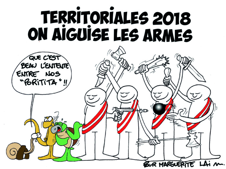 " La guerre des territoriales " vu par Munoz " La guerre des territoriales " vu par Munoz