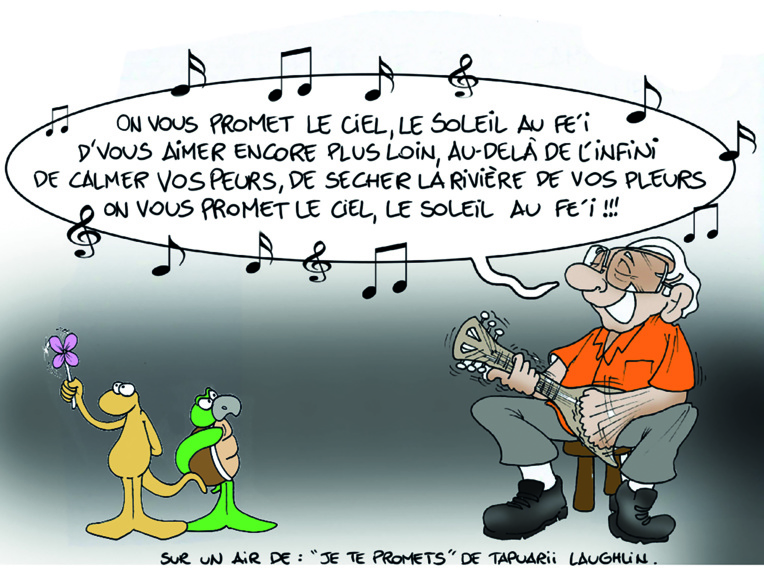 " Les 12 promesses de Gaston Flosse " vu par Munoz