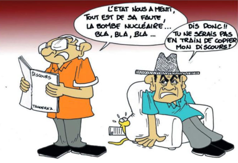 " Flosse-Temaru même combat " par Munoz " Flosse-Temaru même combat " par Munoz