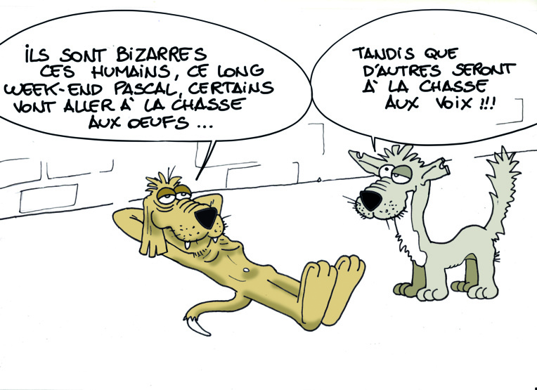 " La chasse aux oeufs " par Munoz " La chasse aux oeufs " par Munoz