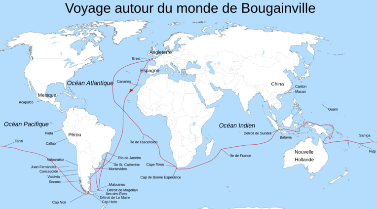 Le 6 avril 1768 Bougainville jeta l’ancre à Hitiaa, c’était il y a 250 ans