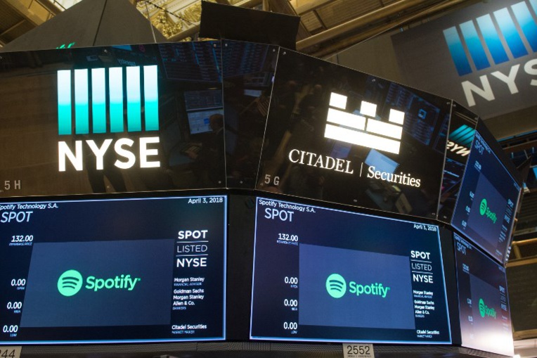 Spotify, roi du streaming, a fait ses premiers pas en Bourse Spotify, roi du streaming, a fait ses premiers pas en Bourse