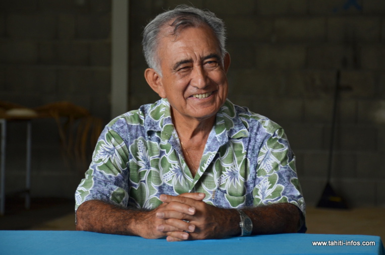 Oscar Temaru, tête de liste du Tavini Huiraatira pour les élections territoriales de 2018 (Photo d'archives Tahiti Infos, 17 février 2016).