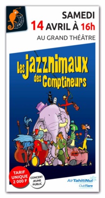 Les jazznimaux des comptineurs vont swinguer au Grand Théâtre Les jazznimaux des comptineurs vont swinguer au Grand Théâtre