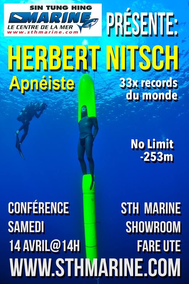 Apnée - Herbert Nitsch : Le recordman mondial (-253m) à Tahiti