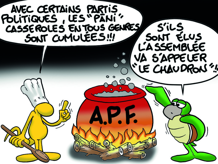 " Le chaudron politique " par Munoz