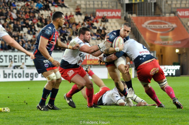Teiva Jacquelain a tout donné contre Aurillac © Frédéric Fleuri