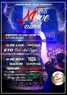Le premier Tahiti Move Festival rassemblera une partie de la nouvelle scène musicale de Tahiti le 4 mai sur le plateau de Outumaoro Le premier Tahiti Move Festival rassemblera une partie de la nouvelle scène musicale de Tahiti le 4 mai sur le plateau de Outumaoro