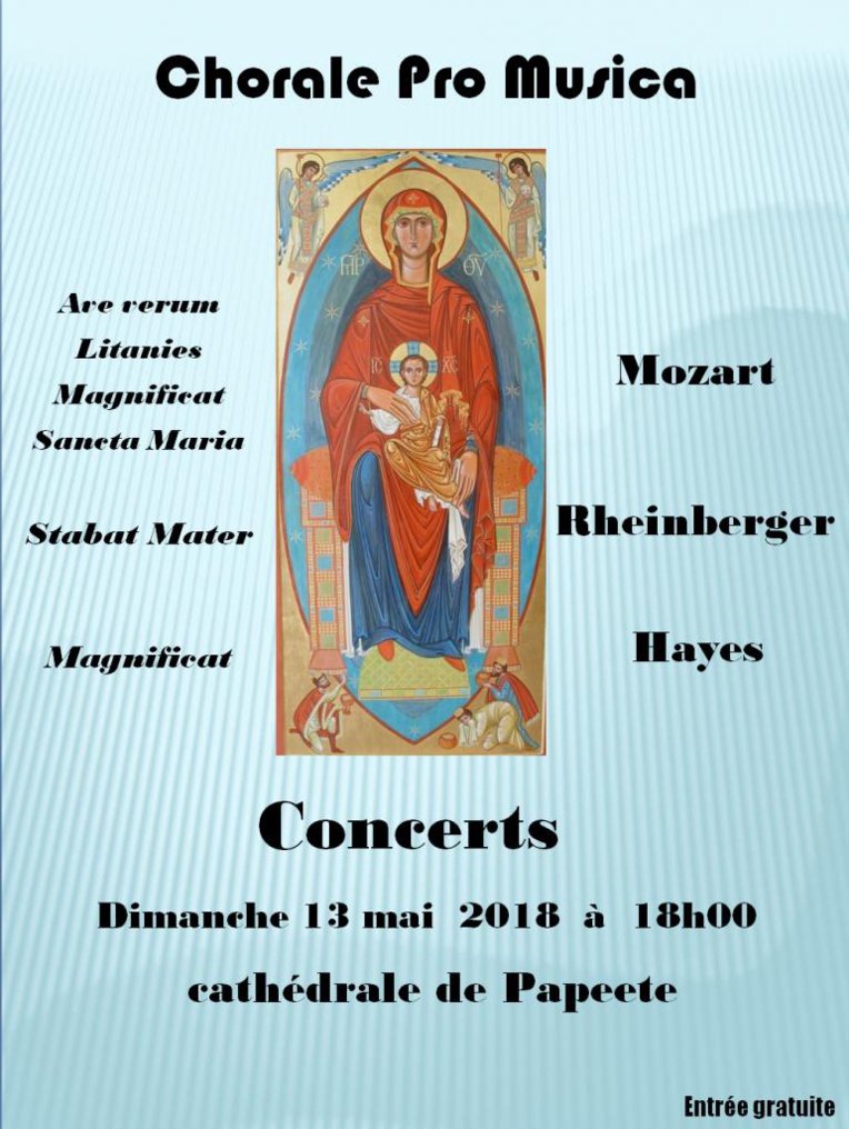 Au programme des œuvres de Mozart, Rheinberger et Hayes.