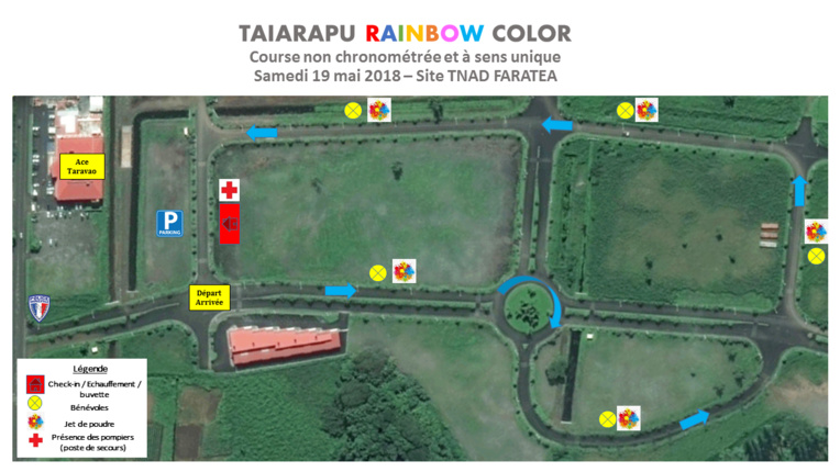Le parcours de la course s'étend sur 2,8 km.