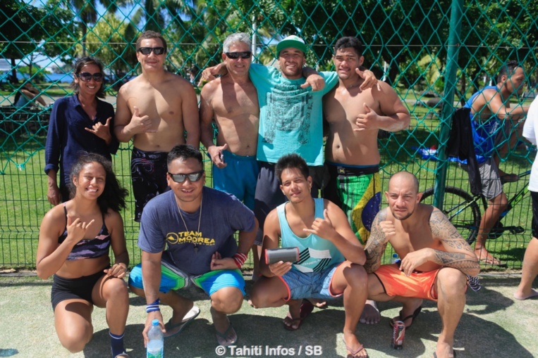 Une partie du team Moorea, le reste étant occupé à l'organisation Une partie du team Moorea, le reste étant occupé à l'organisation