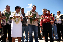 Le gouvernement en mission aux Marquises