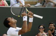Wimbledon - Federer se promène jusqu'en quarts de finale.Jo Wilfrid Tsonga se qualifie
