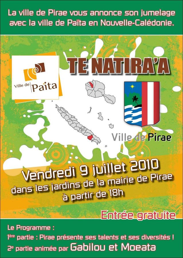 Pirae s’unie avec la commune de Païta en Nouvelle Calédonie