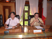 Les rapporteurs (de gauche à droite) : Clément NUI et Pascal LUCIANI