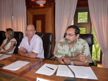 Les rapporteurs (de gauche à droite) : Olivier LE MEHAUTE et Angelo FREBAULT