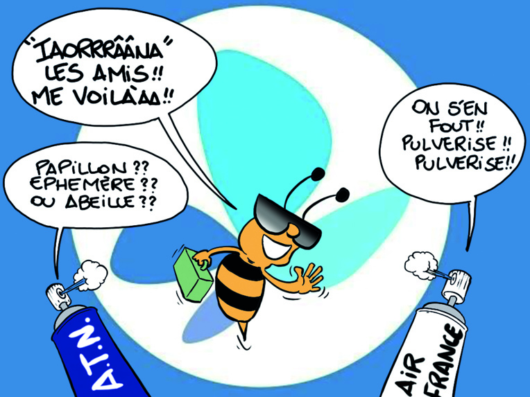 " Ia ora na French bee ! " par Munoz " Ia ora na French bee ! " par Munoz