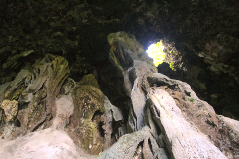 Ce ne sont pas les grandes orgues de cette cathédrale naturelle, mais juste les stalagmites du fond de la cavité souterraine. Ce ne sont pas les grandes orgues de cette cathédrale naturelle, mais juste les stalagmites du fond de la cavité souterraine.