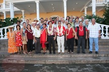 Gaston Tong Sang et Edouard Fritch au côté de Michel Buillard pour l'assainissement de la Ville de Papeete