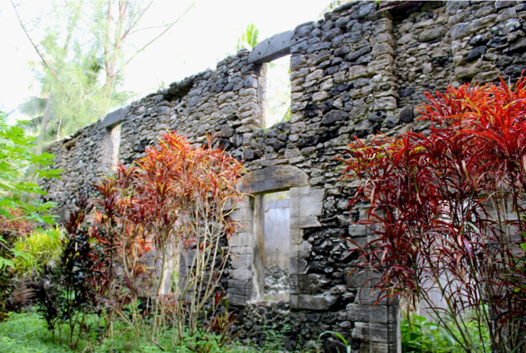 Les ruines du séminaire de Aukena que la végétation envahit. Les ruines du séminaire de Aukena que la végétation envahit.