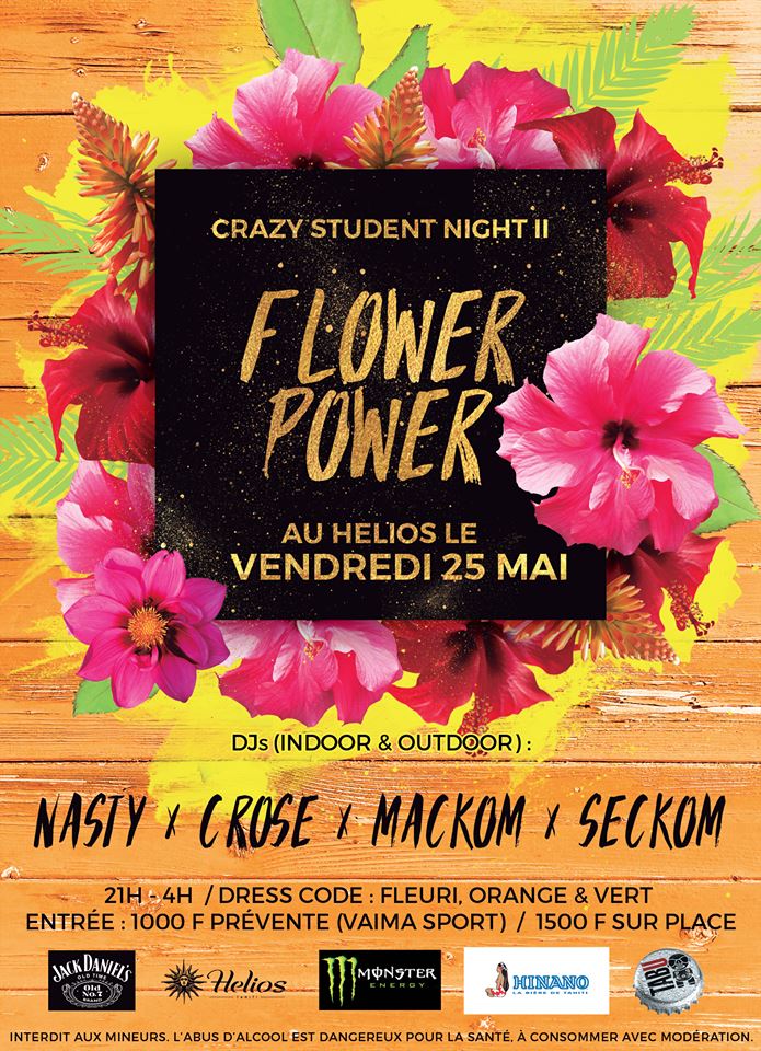 Flower Power : la Crazy Student Night 2 a lieu ce vendredi