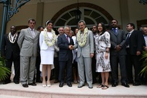 Gaston Tong Sang a reçu son excellence Royale le prince Alwaleed Bin Talaal