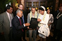 Gaston Tong Sang a reçu son excellence Royale le prince Alwaleed Bin Talaal