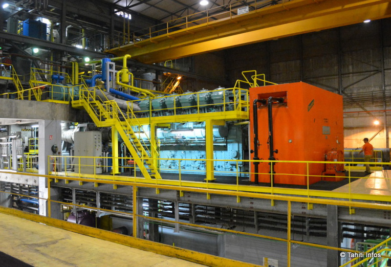 Les générateurs sont répartis sur deux étages Les générateurs sont répartis sur deux étages