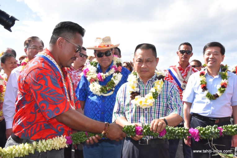 Hao fête le lancement des travaux de la ferme aquacole Hao fête le lancement des travaux de la ferme aquacole