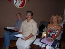 Parmi les invités, on notait mesdames Mélinda Bodin (au centre) et Jeannine Letivier (à droite)