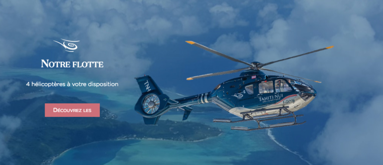 Le site Internet de Tahiti Nui Hélicoptères est ouvert Le site Internet de Tahiti Nui Hélicoptères est ouvert