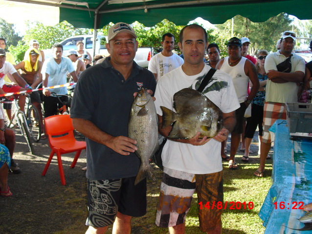Tepou NEHEMIA et Teva MONTAGNON ont sorti encore de belles prises comme ce nanue et ce Paraha.