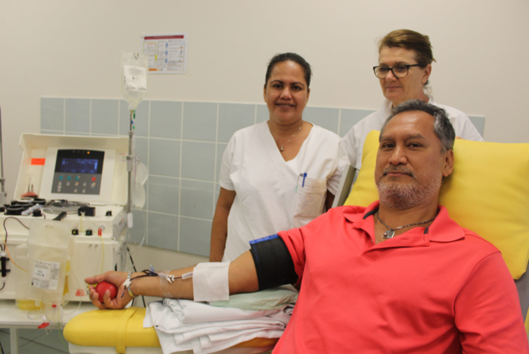 Cela fait plus de 30 ans qu'Haimana donne son sang.