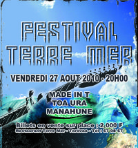 CONCERT FESTIVAL TERRE MER REPORTE AU VENDREDI 27/08 - 20H00