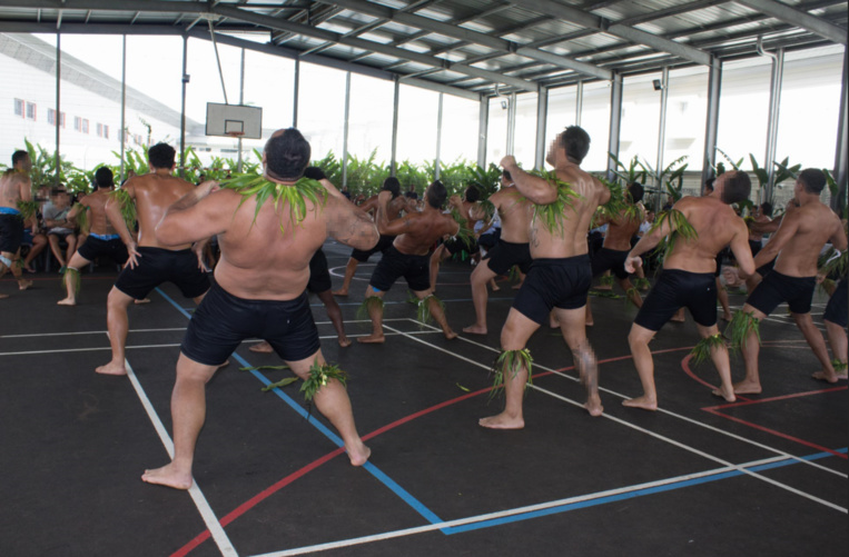 Le haka des détenus. Le haka des détenus.