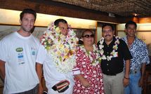 « Arrivée de Patrick VIRIUAMU, champion du monde de vitesse V1 Handisport »