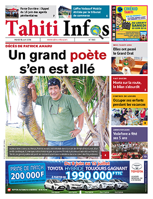 TAHITI INFOS N°1180 du 19 juin 2018 TAHITI INFOS N°1180 du 19 juin 2018