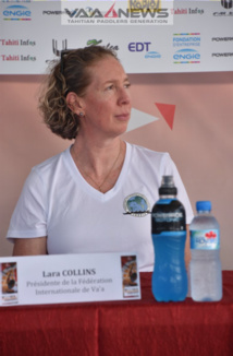 Lara Collins – Marraine du VA’A MATA’EINA’A CONTEST