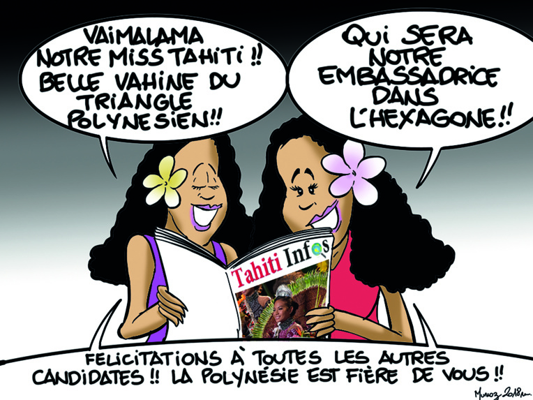 " Vaimalama, Miss Tahiti 2018 " par Munoz