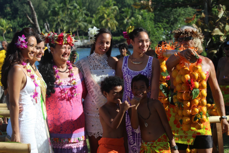 Tout Punaauia est associé à la fête de l’orange, y compris les Miss. Tout Punaauia est associé à la fête de l’orange, y compris les Miss.